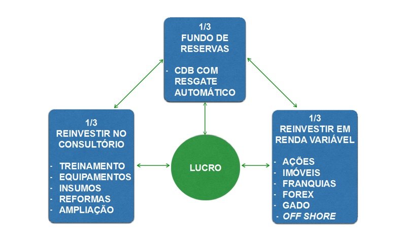 o que fazer com o lucro do consultorio