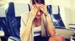 dores ao viajar de aviao