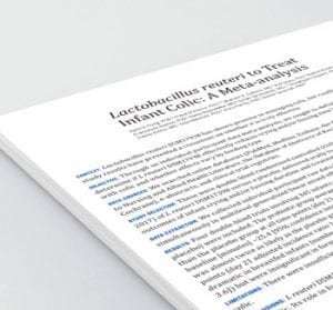 paper lactobacilos colica lactente
