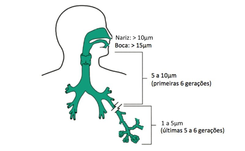 Tamanho da partciula de aerossol - pediatria