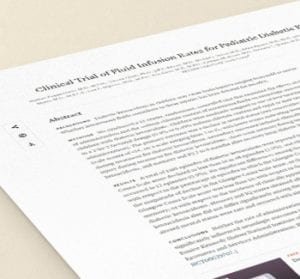 cetoacidose diabetica - taxas de infusao de fluidos - paper referencia